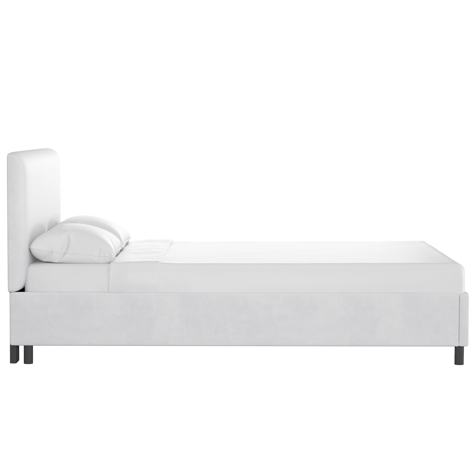 Pyburn Platform Bed, Twin, Classic White Velvet