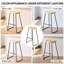 Ensemble de siège de selle en bois massif avec repose-pieds Alazia-412286917-412286915-412286971