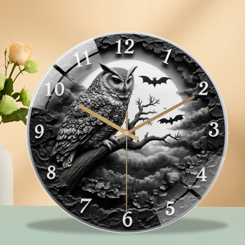 Horloge murale Owl