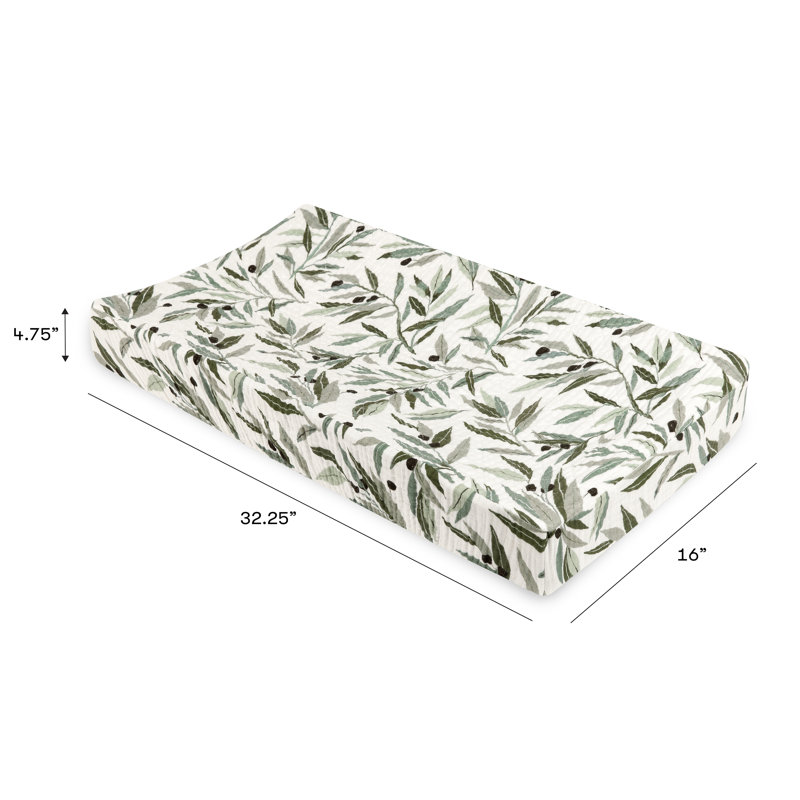 Olive Branches Changing Pad Cover