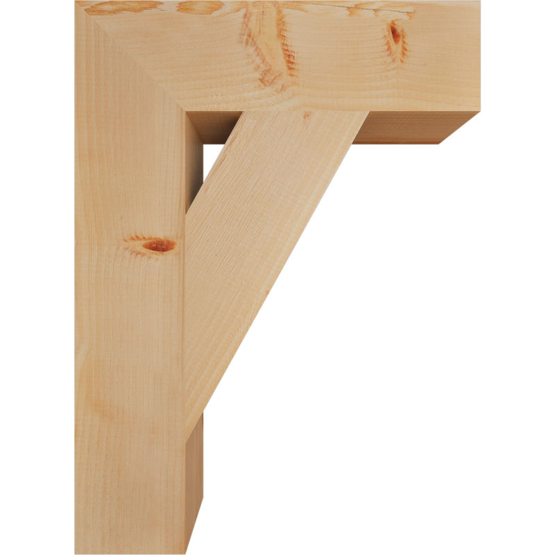 Support de bloc traditionnel, Douglas (lisse), 30" H x 5.5" W x 22" D