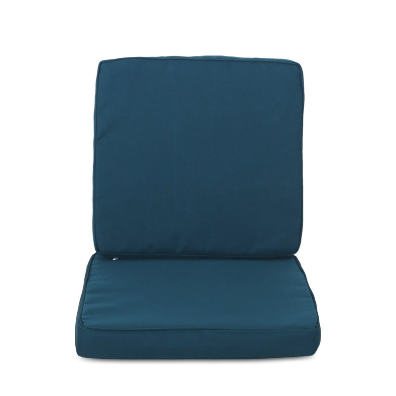 Roomfitters Carolina 3-Piece Cushion Set for Loveseat and Club Chairs, Water Repellent Fabric, Dark Teal, Teal