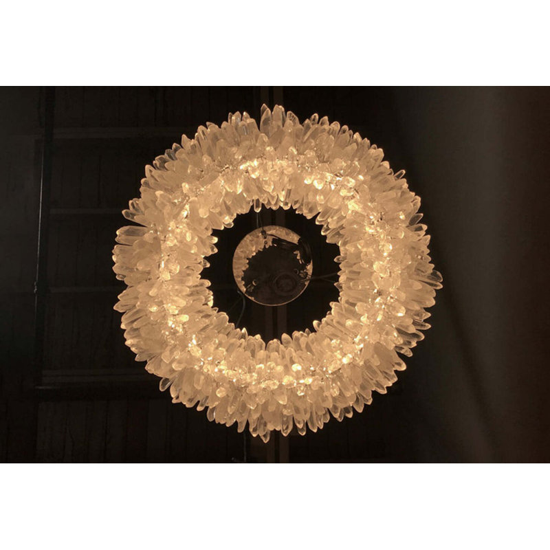 Roxi 1 - Light LED Chandelier, Polished Nickel, 7.13" H x 24" W x 24" D