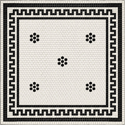 Tuxedo Black Cushioned Kitchen Mat