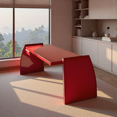 Creative Bright Red Alien-shaped Writing Desk