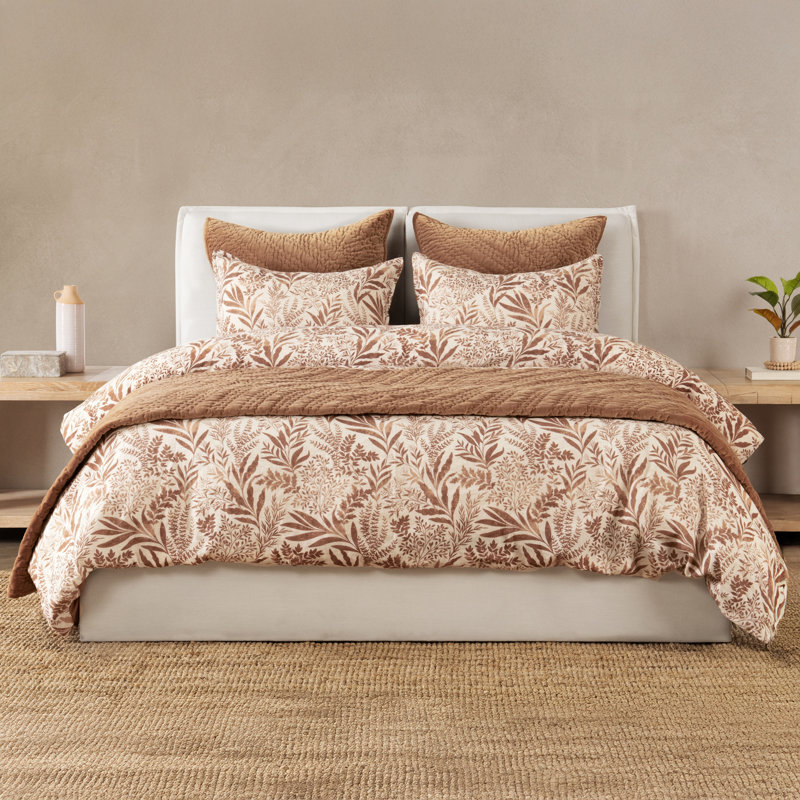 Mulberry Duvet Cover Set, King, Chestnut Brown