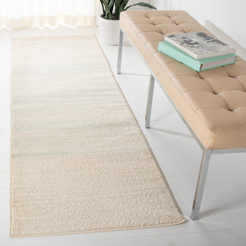 Haileyjo Performance Solid Color Rug, Runner 2'6" x 12'