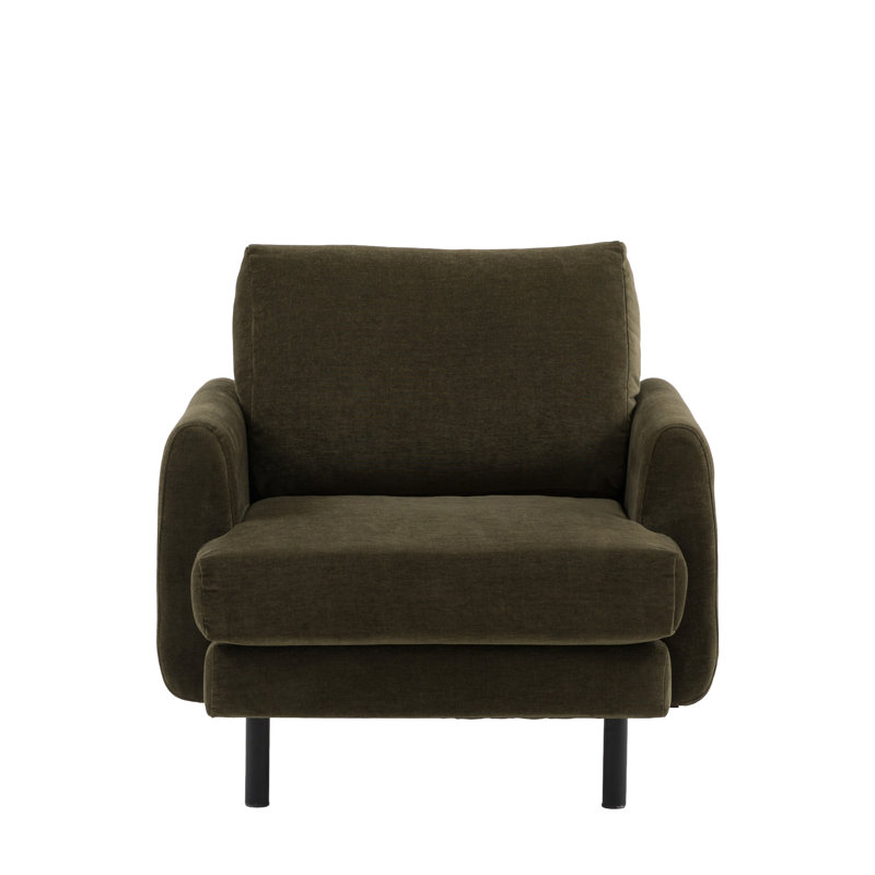 Upholstered Armchair, Green