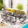 Rectangular 6 - Person 84" Long Dining Set