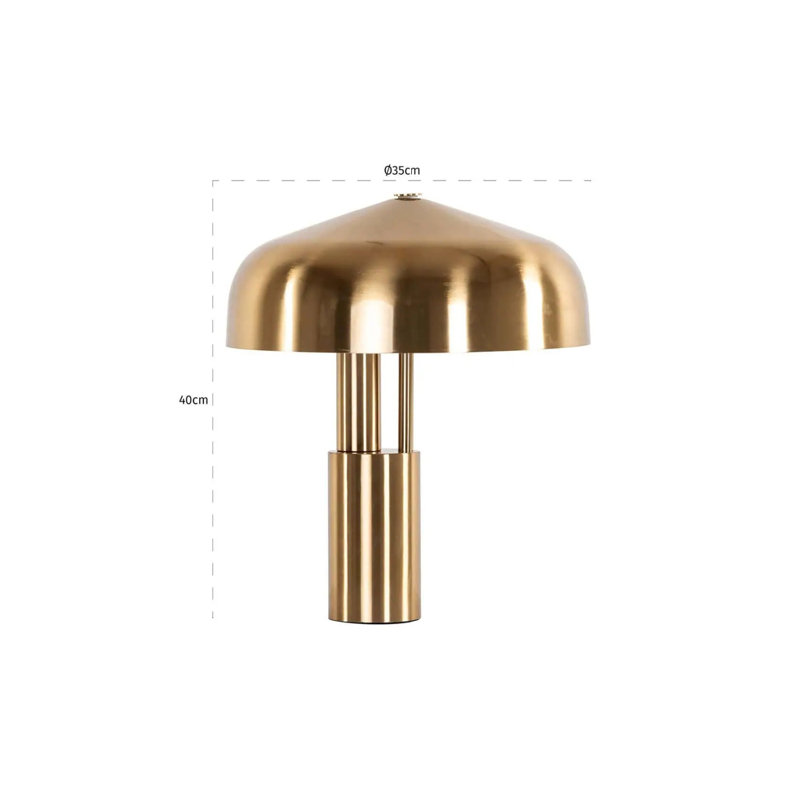 Table Lamp Iron Desk Lamp, Brushed Gold