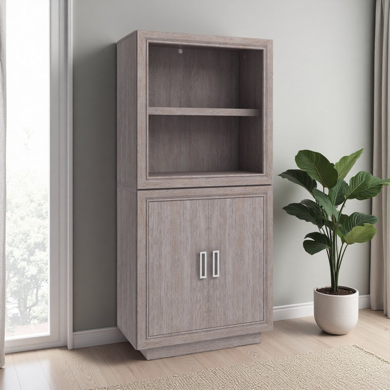 Stackable Base Cabinet & Bookcase Bundle