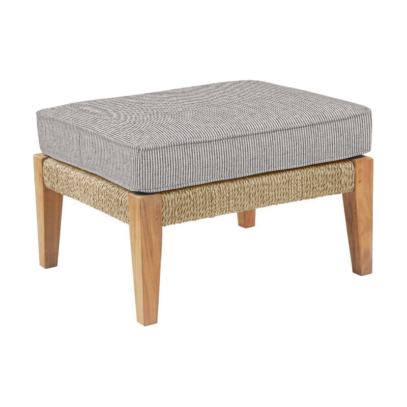 Hadley Outdoor Ottoman, Hadley Natural Rope, Perigold Replay Char
