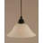 Cord Hung Mini Pendant Shown In Black Copper Finish With 10" Amber Crystal Glass-32464173-32464175-32464192