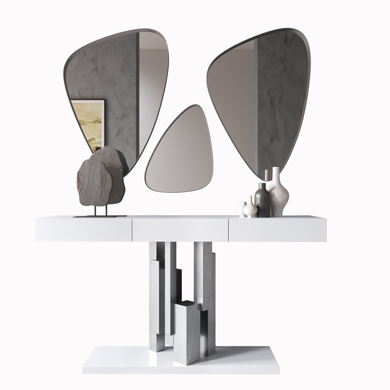 Ensemble de console et miroir Maximo, H 31,5 po x l 59 po x P 13,78 po