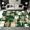 Tapis à motif géométrique linéaire et à motif géométrique 1pc pour salon, doux et confortable, convenant à toutes les saisons, facile à entretenir, lavable à la machine, tapis de dessous de table convenant au salon, à la salle à manger,