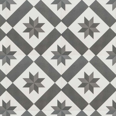 Carreau de porcelaine mat à motif Astral 10 po x 10 po