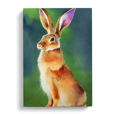 XC1022-1754X Cute Hare - Wrapped Canvas Print