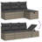 Vidaxl Garden Sofa Set Gray, Dark Gray