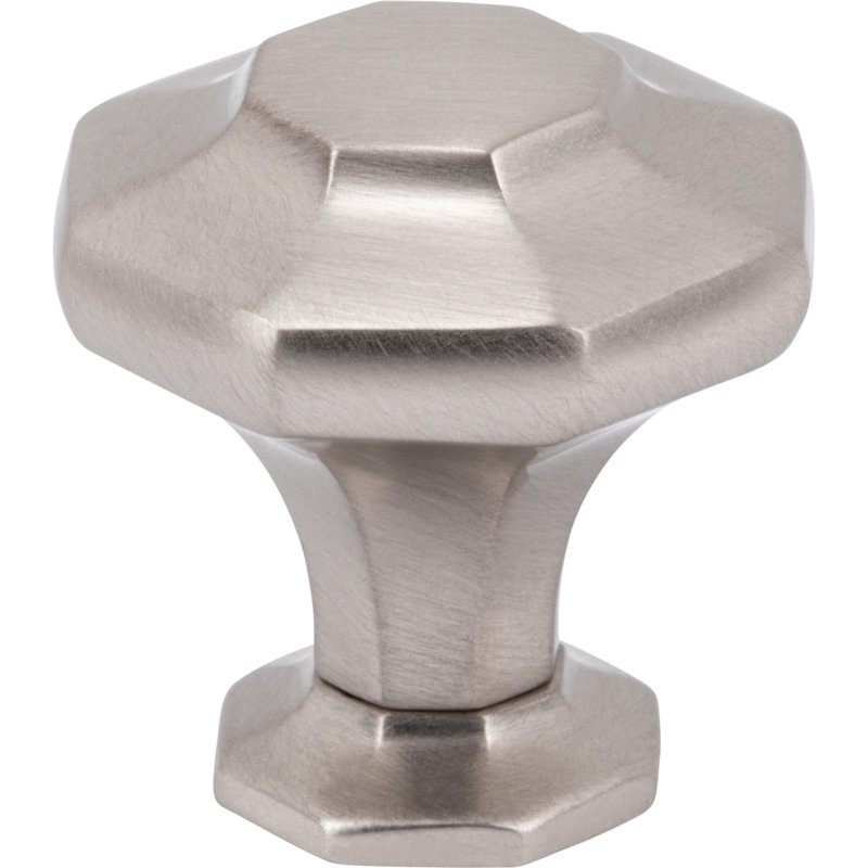 Palazzo Length Geometric Knob, Oil Rubbed Bronze, 1  3/16"