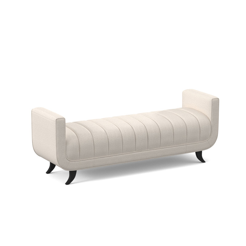 Salon Storage Bench, Espresso, Venice Ivory