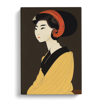 A Beautiful Geisha No.4 - Wrapped Canvas