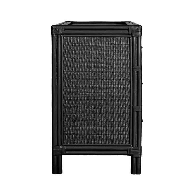Aruba 4 - Drawer Nightstand, Black