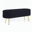 Banc de rangement repose-pieds ovale avec pieds en métal-128968968-128968973