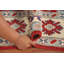 Tapis rouge à motif oriental Kazak