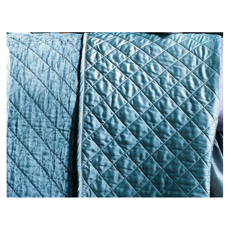 Chloe Velvet Coverlet, Sea Foam, Queen 