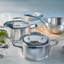 Cocotte ronde en acier inoxydable antiadhésif Demeyere Atlantis-12233398