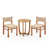 Light Gray Wicker/Teak