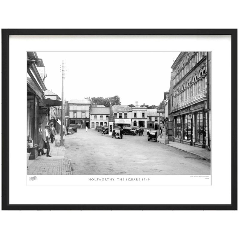 Holsworthy, The Square 1949 - Single Picture Frame Print, 45cm H x 60cm W x 2.3cm D