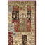Malayah Klose Oriental Ruby Red/Fossil Grey/Black Area Rug-19265351