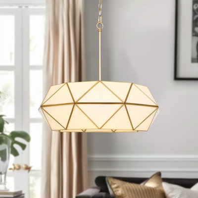 Atchison 23“ W 5-Light Dimmable Geometric Chandelier