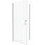 Porte de douche pivotante universelle avec ajustement de 3/8 po, ouverture à l'extérieur, finition en verre trempé transparent de 1/4 po 3072, poignée en acier inoxydable de qualité # 304, rainure murale, 36 000 fois ouvert - test de fermeture, confortable