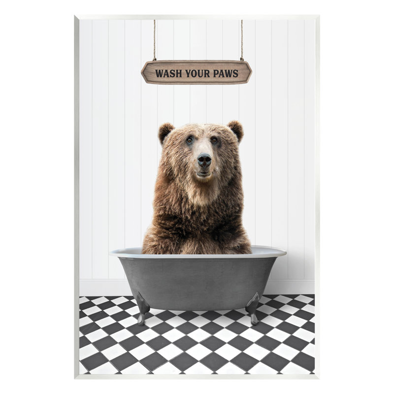 " Rustic Wash Your Paws ", 19" H x 13" W x 0.5" D
