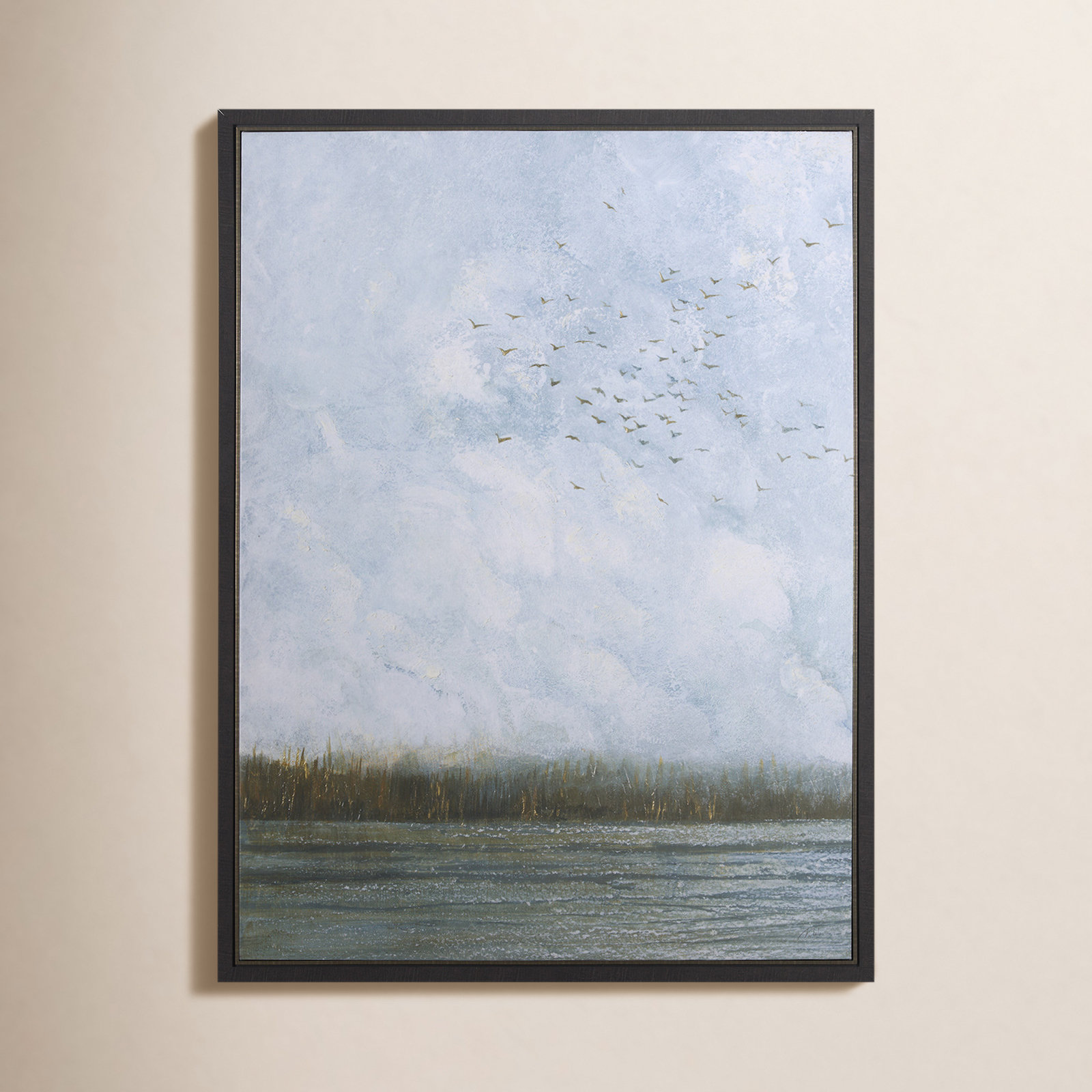 Spring Is Coming II Hand-Embellished Print, Spring is Coming I