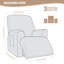 Housse de fauteuil inclinable avec poches 1-2-3-353110856