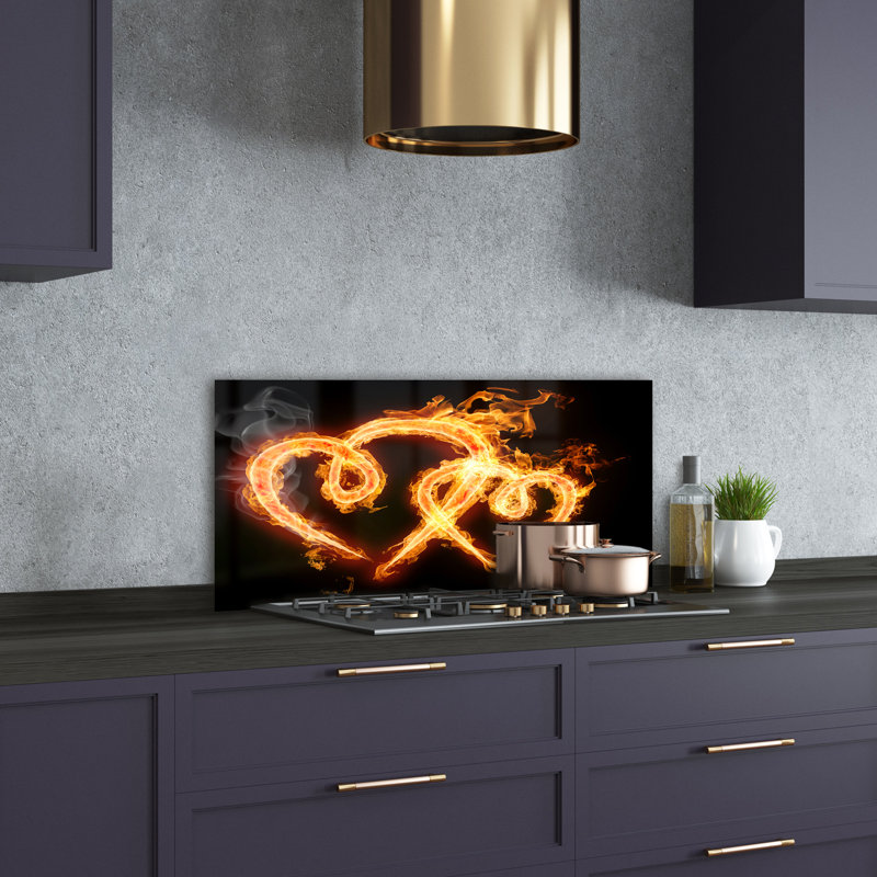 Bariah 50cm W x 100cm L Glass Peel and Stick Panel