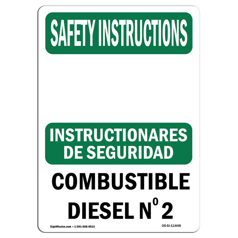 Panneau de consignes de sécurité, H 18 po x l 12 po x P 0,1 po