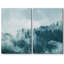 Teal Mist & Fog Mountain Forest Trees - ensemble de 2 impressions-92285212-92285216