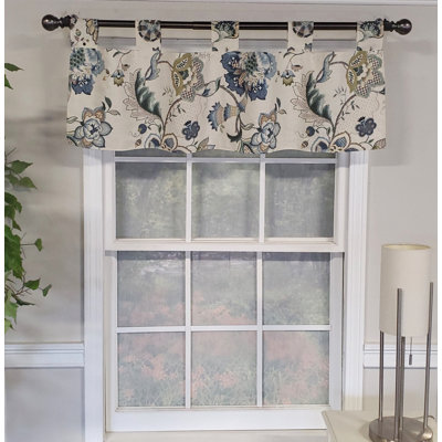 Weisberg Patchwork Tab Iris Curtain Valance