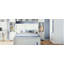 Lit double en bois avec armoire tout-en-un, tablette et prises, lit gigogne simple, blanc-1332490783