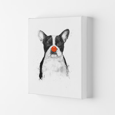 I'm Not Your Clown Bulldog by Mercedes Lopes Charro - Print