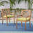 Perla Dining Chair,2Pcs With 2 Green Cushions,For Backyard, Poolside, Garden-176990390-176990391
