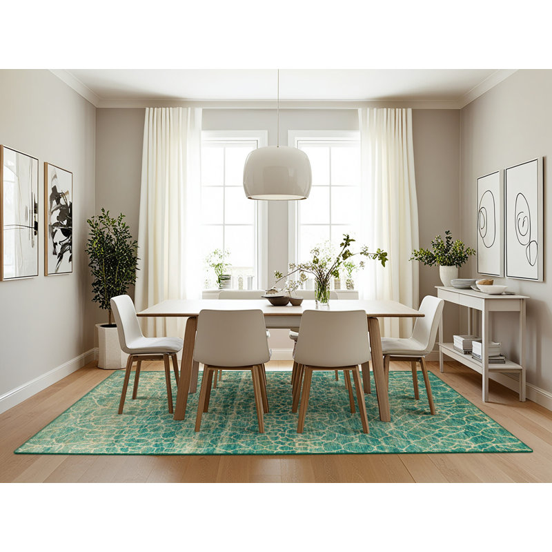 Hartmut Abstract Indoor Rug, Rectangle 7' x 10'
