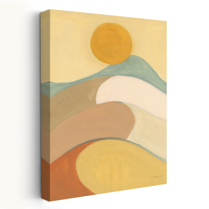 Art abstrait et mirage brun I, H 60 po x l 40 po