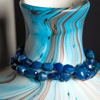 Crystal Bead Vase Jewelry