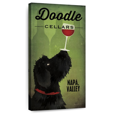 Doodle Wine Black Dog