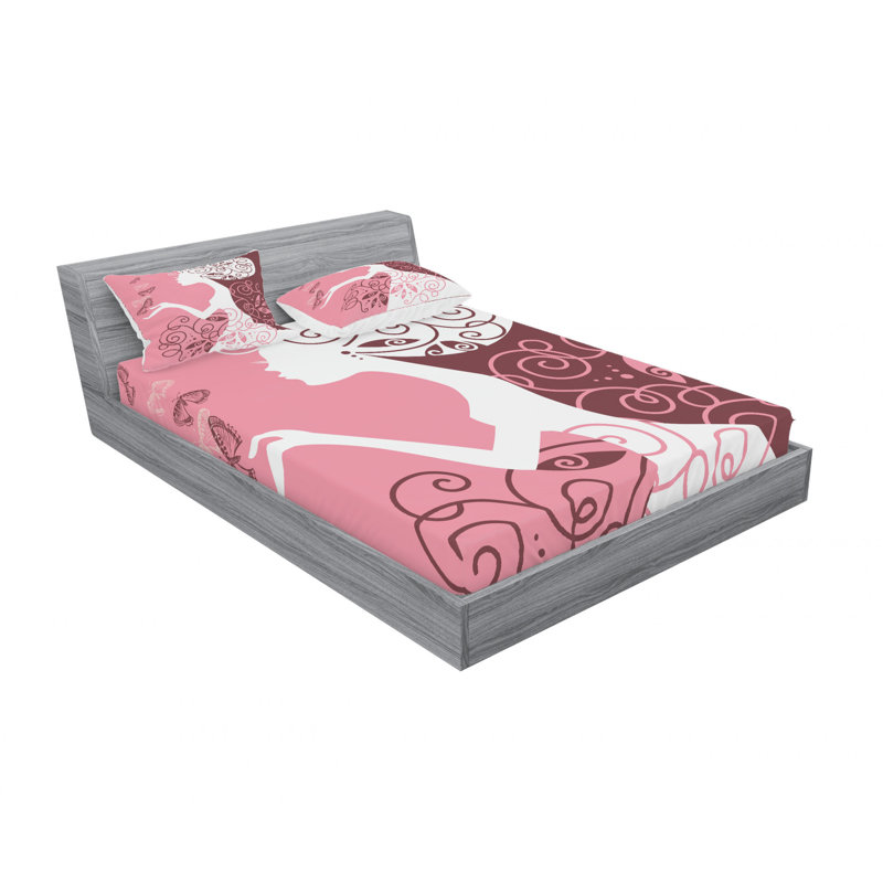 Microfiber Sheet Set, Queen Sheet Set with Fitted Sheet